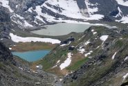 Il Rifugio e due laghi tele-visti dal Passo