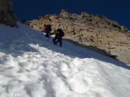 quasi all'attacco della cresta