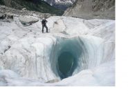 Gli effetti dell'acqua di fusione nella Mer de Glaces...