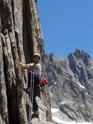 In partenza da S3 per il tiro di 6b+