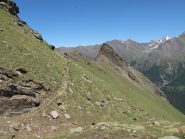 Anticima e cima dell'Ouillé dal sentiero 18D