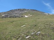 Versante di salita all'Herban