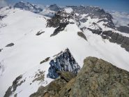 la cresta da percorrere ora in discesa