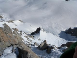 l'uscita della goulotte nel tratto mediano della via