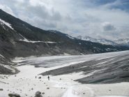 Verso le ultime lingue di neve.