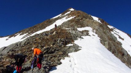 arrivando al primo tratto di cresta (24-6-2012)
