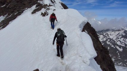 ultimi metri di cresta prima di arrivare in vetta (24-6-2012)
