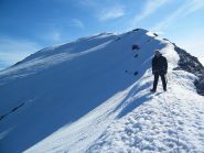 In discesa sulla crestina finale