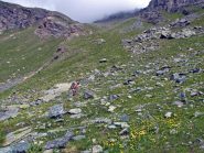 Inizia un ripido canale