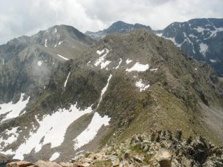 la cresta percorsa