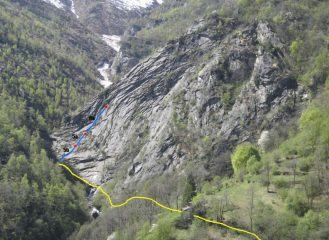 in giallo il sentiero