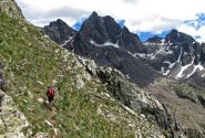 Dietro il costone,le corde fisse