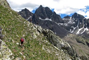 Dietro il costone,le corde fisse