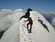 Tour Ronde la discesa sulla cresta est