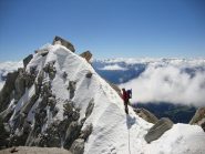 Tour Ronde la discesa sulla cresta est