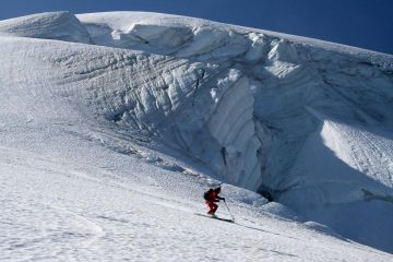 Jack in discesa sotto i seracchi 