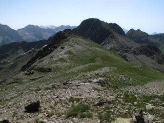 Il crinale percorso dal passo Seboulé