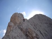 La cresta verso la vetta...