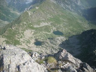 i laghi visti dalla cima