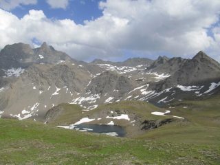 Veduta del vallone di discesa