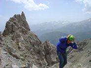 in cima raffiche di vento