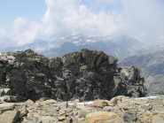 Il breve tratto di cresta visto dalla vetta