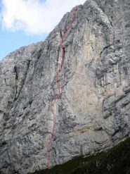 la via di salita