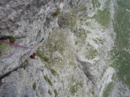 l'uscita del 4 tiro, la seconda sezione del diedro