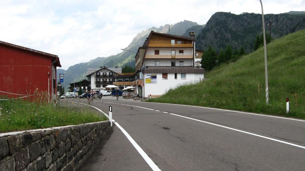 Arrivo al Passo San Pellegrino