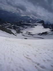 in discesa col tempo  che cambia repentinamente ma ormai è fatta....