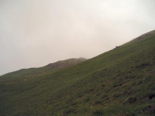 La punta in lontananza nella nebbia