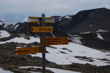 L’arrivo al colle e le varie possibili vie di ritorno
