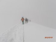 mestamente si ripercorre la cresta in discesa...