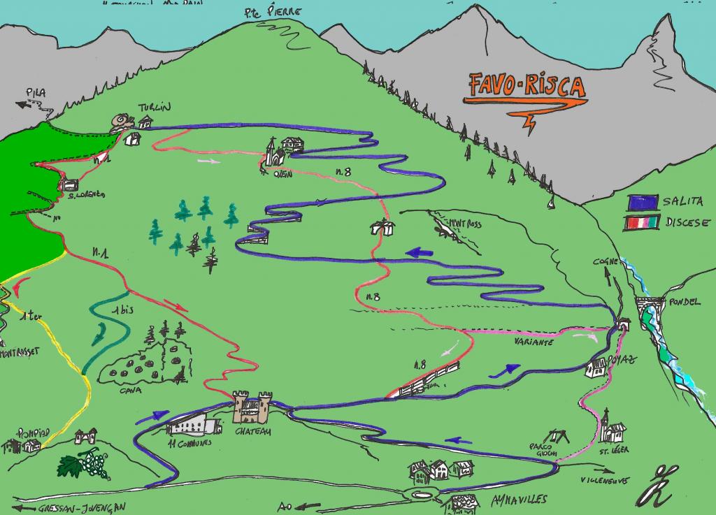 itinerari collina up & down