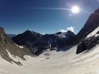 parte bassa ghiacciaio e panorama