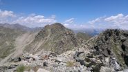In centro la Cima Auta di Lausfer, sulla destra una delle due Cime di Lausfer (foto scattata dall'altra Cima)
