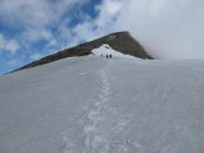 In prossimità dell'anticima