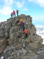 il passaggio per accedere alla cima