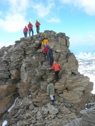 il passaggio per accedere alla cima