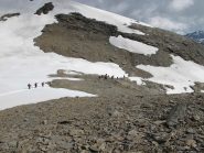 Discesa dalla Punta delle Cavalle alla Selle du Ribon