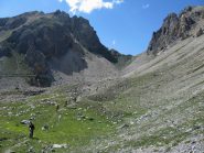 Tratto di discesa, Colle Oserot sullo sfondo.