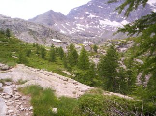 in arrivo al rifugio