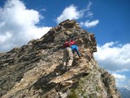 disarrampicando sulla cresta 