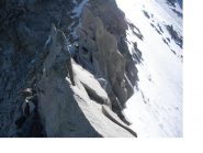 Tratto disagevole in cresta..