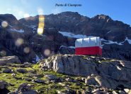 Arrivo al bivacco,sfondo Ciampono