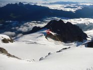 nel cerchietto il rifugio dell'Aigle