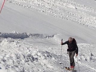 salendo verso il piccolo Cervino