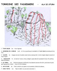 Schema della falesia.
