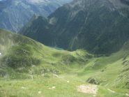 vista sui sottostanti alpi Preja e Testa