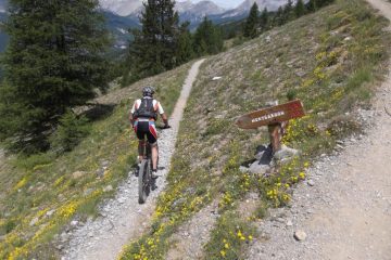il punto dove si abbandona il sentiero che conduce al col de Prés de Fromage 